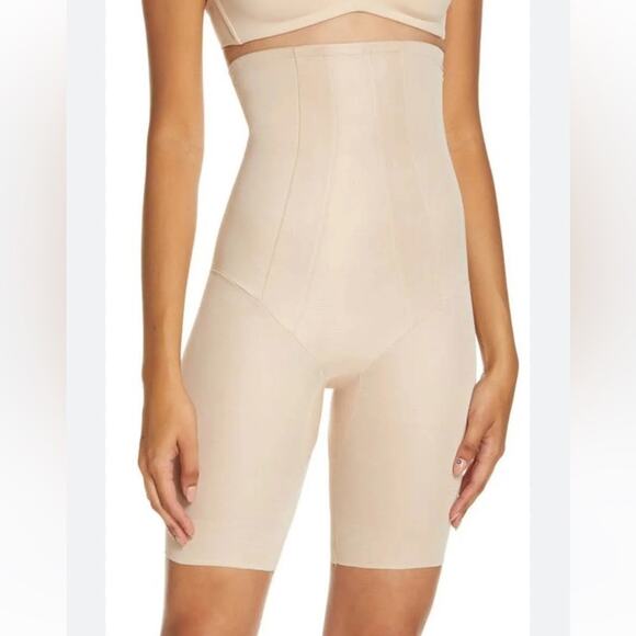 Miraclesuit Shape with an Edge High Waist Thigh Slimmer Shorts New Size L - Picture 1 of 10